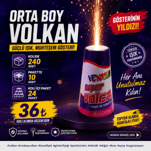 Beyaz Dumanlı Orta Boy Volkan Venüs Konik 667